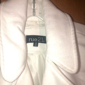 Rue 21, white coat